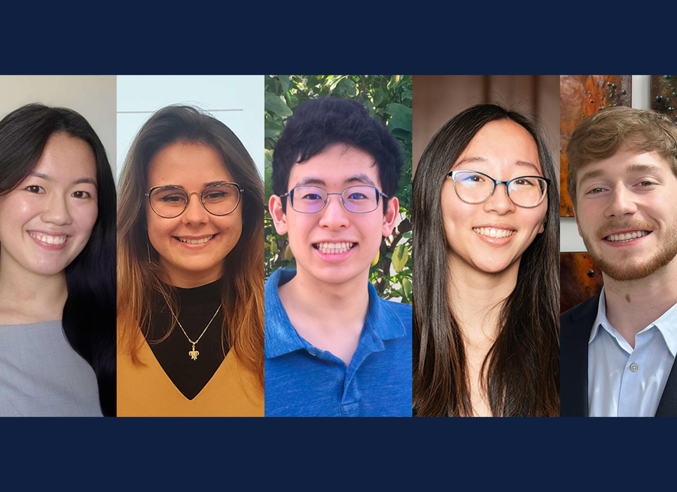 Five portraits of the 2024 Goldwater Scholars